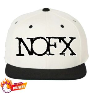 Nofx Store Merch Puff Natural Black Snapback