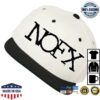 Nofx Store Merch Puff Natural Black Snapback