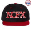 Nofx Store Merch Red Puff Print Snapback