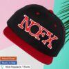 Nofx Store Merch Red Puff Print Snapback