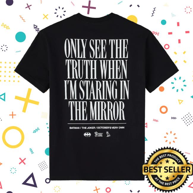 Octobers Very Own Merch Store Batman X The Joker Mirror Tee Black