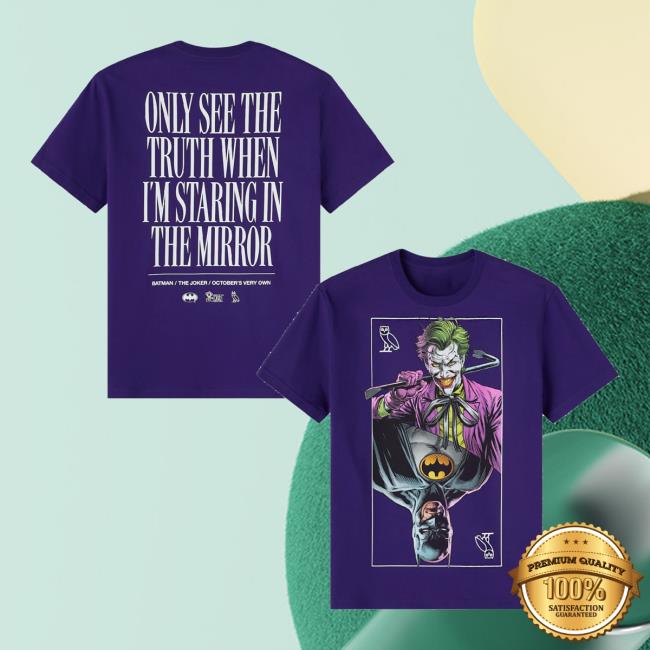 Octobers Very Own Merch Store Batman X The Joker Mirror Tee Purple