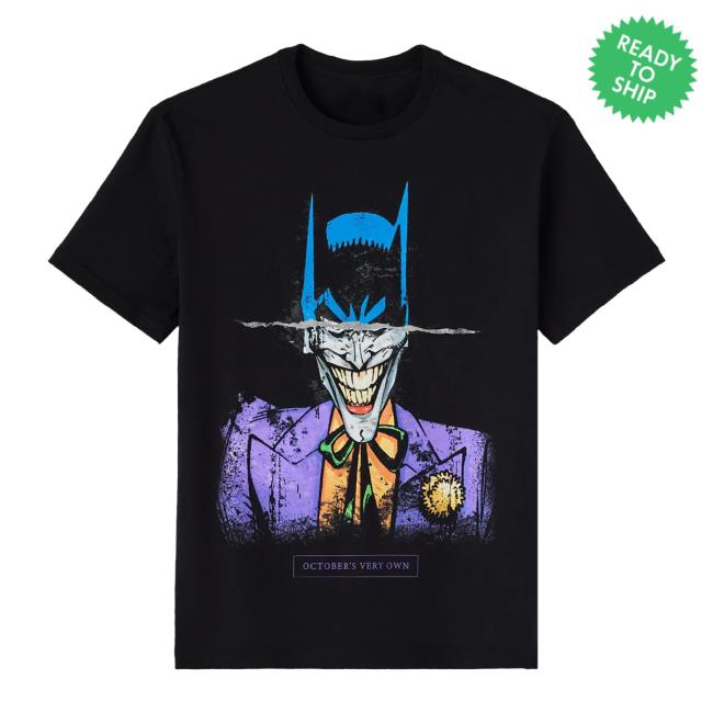 Octobers Very Own Merch Store Batman X The Joker Split Tee Black