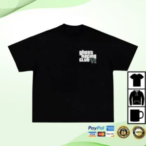 Official Ghost Racing Merch Store Gta 6 Shirt Black