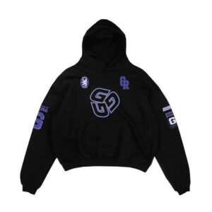 Official Ghost Racing Merch Store Purple G Racing Hoodie Black