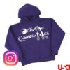 Online Ceramics Merch Store Peace Logo Purple Hoodie