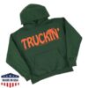 Online Ceramics Merch Store Truckin' Dark Green Hoodie