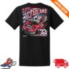 Rcrracing Merch Store Cleetus Mcfarland Rcr No. 33 American Flag & Bald Eagle Black Car Tee