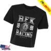 Rfkshop Merch Store Rfk Racing Ladies Gt Flaming Tire Boxy Crop T-Shirt