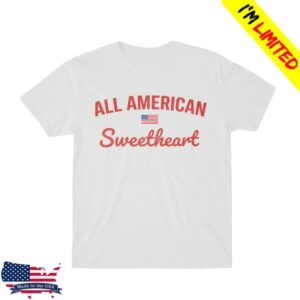 Sallie Grace Merch Store American Sweetheart White Tee