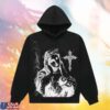 Section 8 Official Merch Store Sad Virgin Mary Black Hoodie