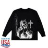 Section 8 Official Merch Store Sad Virgin Mary Black Long Sleeve