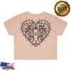 Sleep Token Merch Store Heart Crop Pale Pink