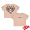 Sleep Token Merch Store Heart Crop Pale Pink
