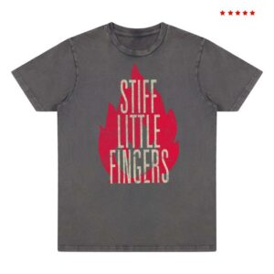 Stiff Little Fingers Merch Store Brixton '91 Stonewash Grey T-Shirt