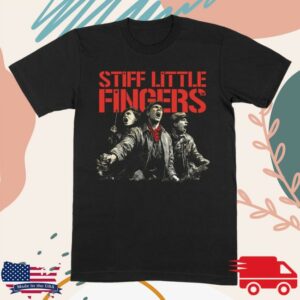 Stiff Little Fingers Merch Store Raise Your Voice Black Tour T-Shirt