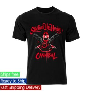 Stitched Up Heart Merch Store Limited Edition Cannibal Black Unisex T-Shirt