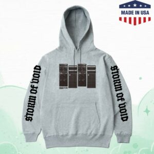 Storm Of Void Merch Store Stack Flag Hoodie Grey Color