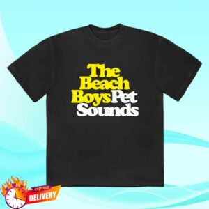 The Beach Boys Merch Store Pet Sounds Logo Black T-Shirt