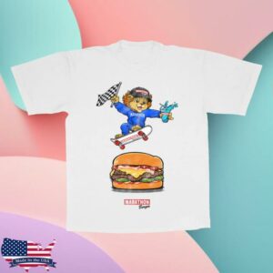 The Marathon Clothing Merch Store Leo Skateboard T-Shirt White