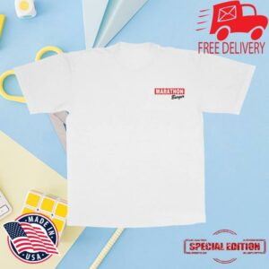 The Marathon Clothing Merch Store Long Beach Burger T-Shirt White