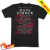 The World Of Hans Zimmer Merch Store Titles Live Photo Black T-Shirt