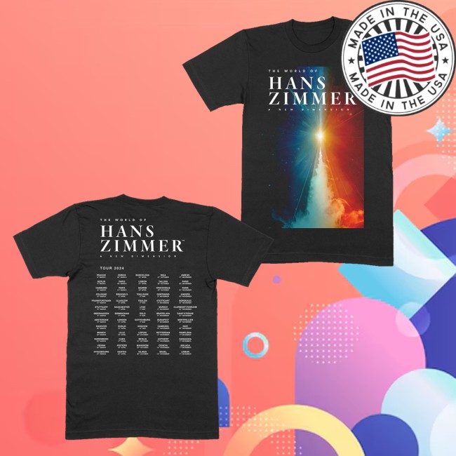 The World Of Hans Zimmer Merch Store Wohz 'Admat Tour' Black T-Shirt 5 The World Of Hans Zimmer Merch Store Wohz 'Admat Tour' Black T-Shirt