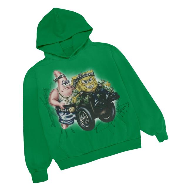 Travis Scott Merch Store Cj X Spongebob Fancy Life Hoodie 3 Travis Scott Merch Store Cj X Spongebob Fancy Life Hoodie