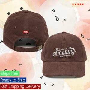 Tucker Carlson Merch Store I Don't Endorse Smoking Vintage Cord Hat Brown