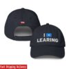 Tucker Carlson Merch Store Learing Baseball Hat Navy