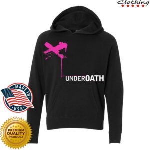 Underoath 777 Merch Store Pink X Youth Hoodie