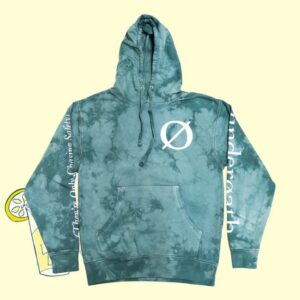 Underoath 777 Merch Store Tocs Teal Tie Dye Hoodie