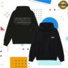 Wave To Earth Merch Store All Tour Date Hoodie Black