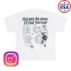 Yung Kai Merch Store Stay With The Ocean Tour Tee White