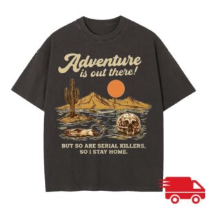 Annie Elise Merch Store Adventure Is Out There T-Shirt Vintage Black