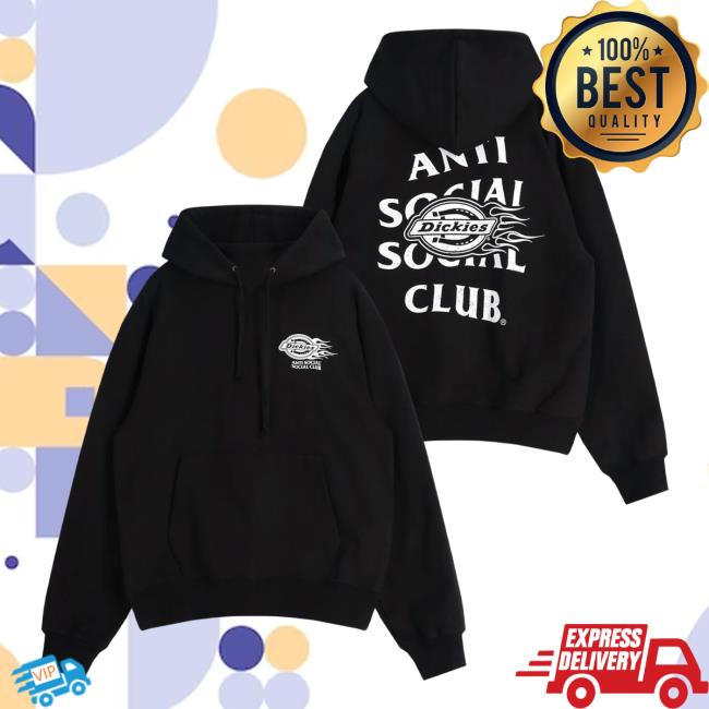 Anti Social Social Club Store Merch Assc X Dickies Flame Hoodie Black 2 Anti Social Social Club Store Merch Assc X Dickies Flame Hoodie Black