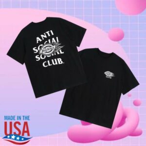 Anti Social Social Club Store Merch Assc X Dickies Flame Tee Black