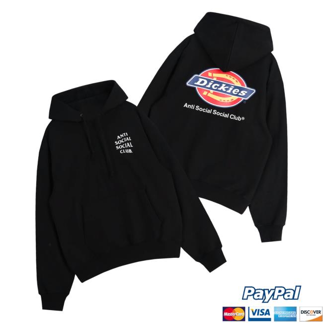 Anti Social Social Club Store Merch Assc X Dickies Logo Hoodie Black 5 Anti Social Social Club Store Merch Assc X Dickies Logo Hoodie Black