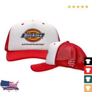 Anti Social Social Club Store Merch Assc X Dickies Trucker Cap White