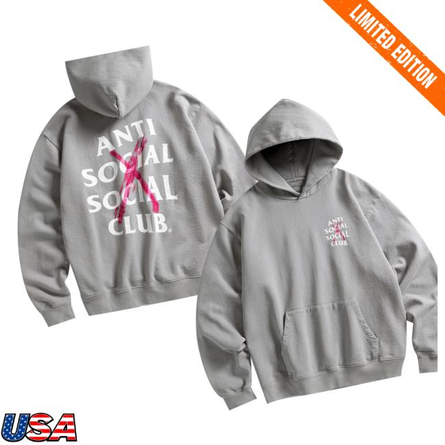 Antisocialsocialclub Merch Store Cancelled Paint Hoodie Grey 3 Antisocialsocialclub Merch Store Cancelled Paint Hoodie Grey