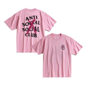 Antisocialsocialclub Merch Store Cancelled Paint Tee Pink