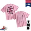 Antisocialsocialclub Merch Store Cancelled Paint Tee Pink