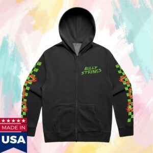 Billy Strings Merch Store Alien Zip Up Hoodie