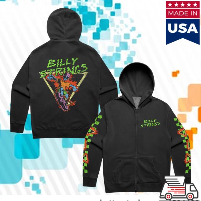 Billy Strings Merch Store Alien Zip Up Hoodie 5 Billy Strings Merch Store Alien Zip Up Hoodie