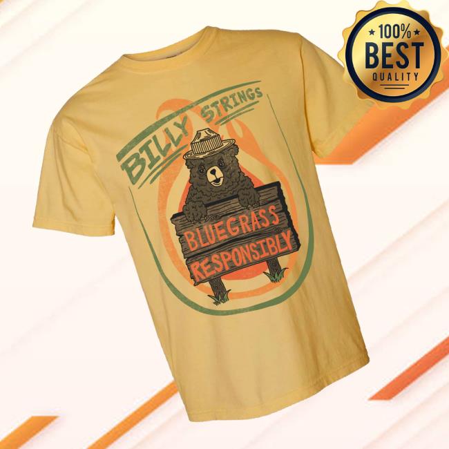 Billy Strings Merch Store Bluegrass Responsibly Tee 3 Billy Strings Merch Store Bluegrass Responsibly Tee