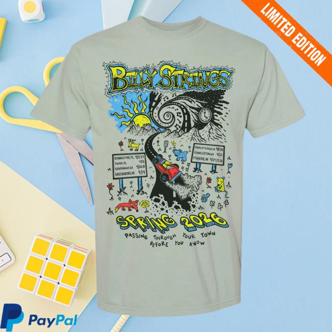 Billy Strings Merch Store Highway Hypnosis Tee With Dates 2 Billy Strings Merch Store Highway Hypnosis Tee With Dates