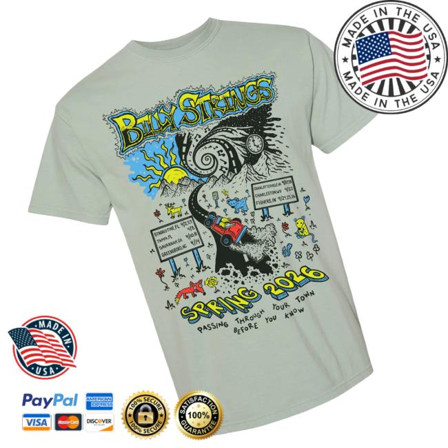 Billy Strings Merch Store Highway Hypnosis Tee With Dates 3 Billy Strings Merch Store Highway Hypnosis Tee With Dates