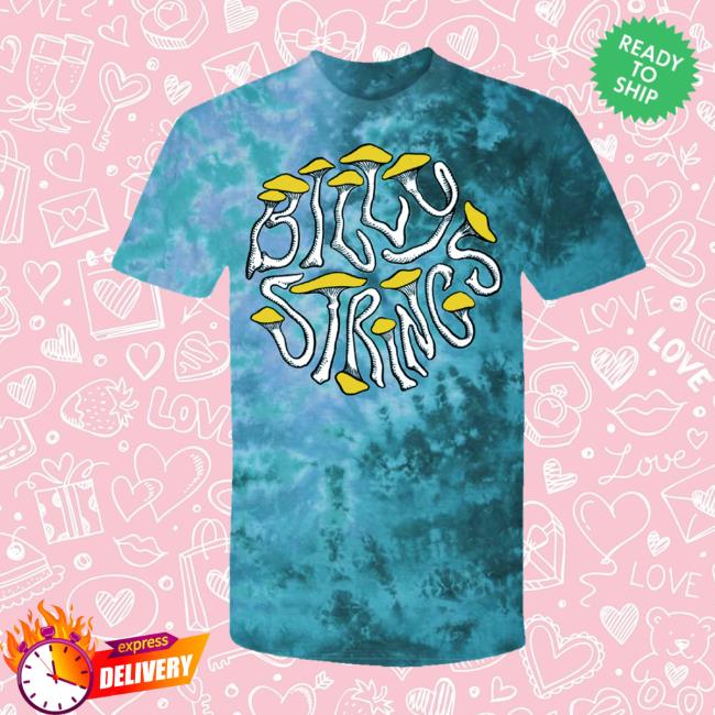 Billy Strings Merch Store Mushroom Logo Tie Dye Tee 2 Billy Strings Merch Store Mushroom Logo Tie Dye Tee
