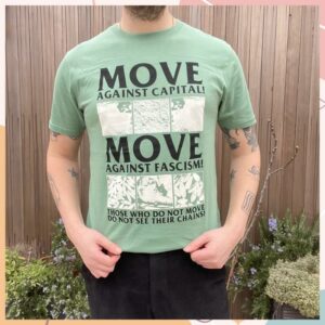 Black Lodge Press Store Merch Move Against Capital Move Against Fascism T-Shirt