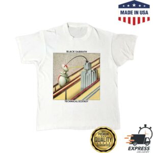 Black Sabbath Merch Shop Technical Ecstasy White T-Shirt
